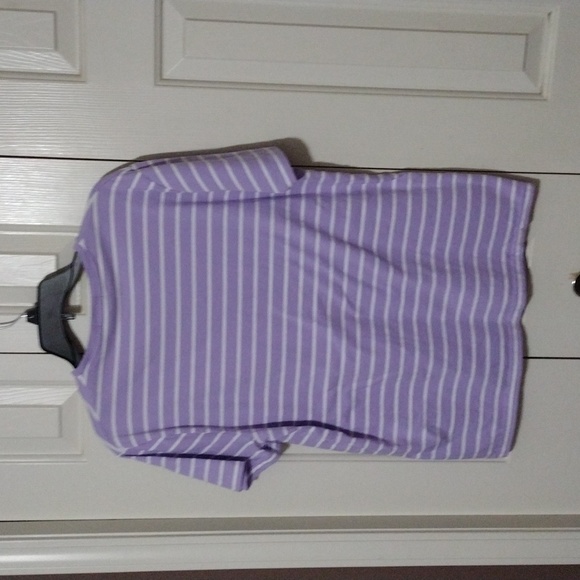Polo By Ralph Lauren V Neck Shirt Mens Large Lavender White - Picture 4 of 6